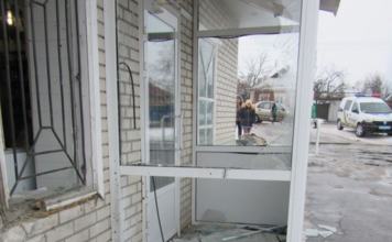 Опубликованы фотографии с места взрыва гранаты в одном из магазинов Запорожской области (ФОТО)