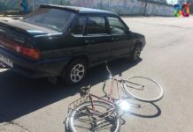 В Энергодаре велосипедиста сбила машина (ФОТО)