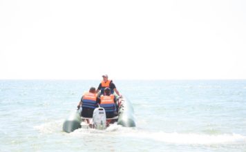 На запорожском курорте спасатели провели показательные учения, — ФОТО