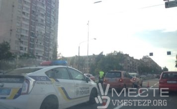 На запорожской дамбе случилось второе за день ДТП (ФОТО)