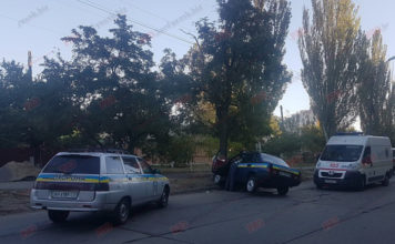 В Запорожской области автомобиль охраны попал в ДТП, — ФОТО