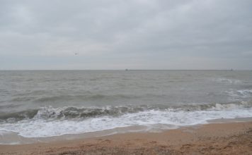 Жители запорожского курорта стали свидетелями необычного действа (ФОТО)