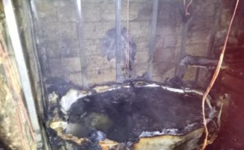 Житель Запорожской области сбегал из пылающей бани через огонь (ФОТО)