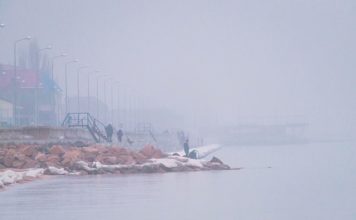 Запорожский курорт окутало мистическое природное явление (ФОТО)