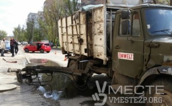 Появились подробности и фото резонансного ДТП с мусоровозом в Запорожье