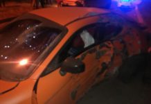 В Запорожье водитель разбил свое авто ради спасения пешехода (ФОТО)