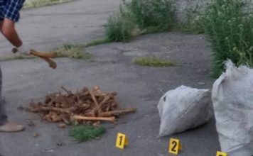 В сельском дворце культуры в Запорожской области нашли мешки с человеческими костями (ФОТО)
