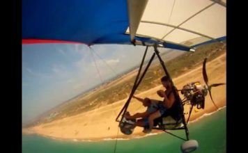 Отдыхающих на запорожском курорте «отправляют» в небо (ВИДЕО)