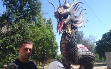 На запорожском курорте заметили дракона (ФОТО)