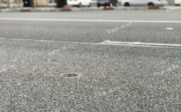 В Запорожской области из асфальта выковыряли фонари (ФОТО)