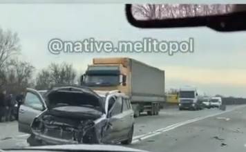 На трассе под Запорожьем произошло страшное ДТП (ВИДЕО)