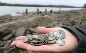 Житель Запорожской области нашел на берегу моря старинные монеты (ВИДЕО)