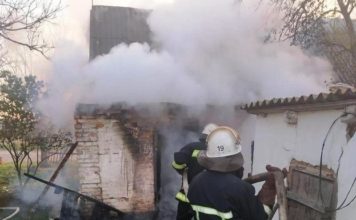 В Запорожской области сгорел жилой дом (ФОТО)