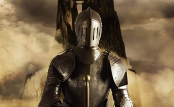 В Запорожье на «Новой почте» заметили рыцарей в доспехах (ФОТОФАКТ)