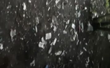 Возле запорожской школы обнаружили сотни ампул и шприцов (ВИДЕО)