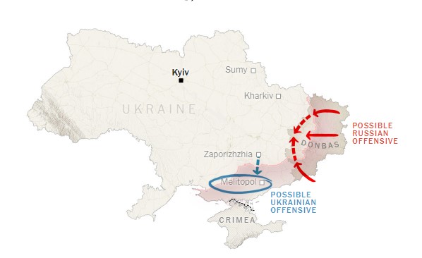 Контрнаступ України може початися з Мелітополя, — The New York Times