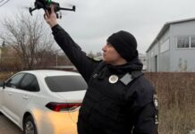 Піднімали дрони в небо: поліція показала кадри пошуку левиці у Хмельницькому