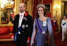 Пальто, лелітки та рідкісна тіара: «луки» Кейт Міддлтон на зустрічі з президентом Німеччини